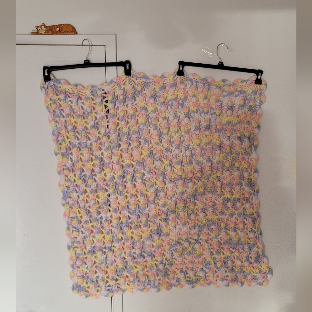 Colorful Crochet Baby Blanket/Lapgan